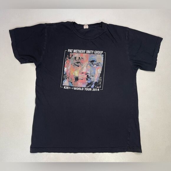 Pat Metheny Unity Group Kin World Tour 2014 Graphic T-shirt Women Medium Black - Picture 1 of 7